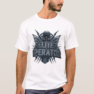 T-shirt de typographie pour joueur de FPS