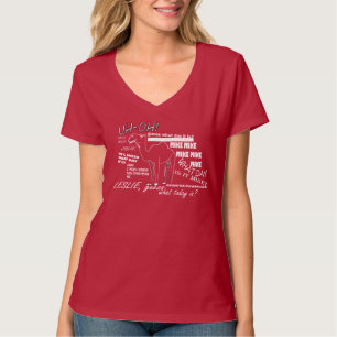 T-shirt de V-Cou de la journée en milieu de