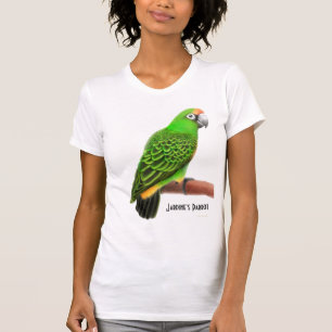 T-shirt de V-Cou de perroquet de Jardines