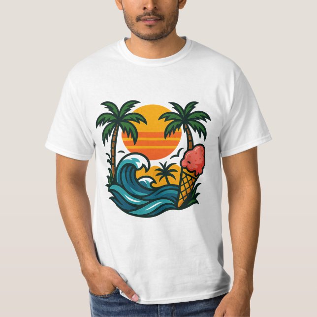 t-shirt de vacances (Devant)