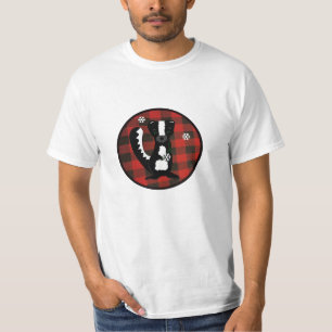 T-Shirt de vacances à carreaux de Buffalo Skunk Wo