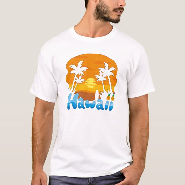 T-Shirt de vacances à Hawaï (Devant)