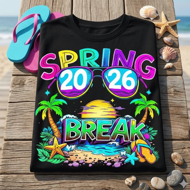 T-Shirt de vacances à la plage Retro Spring Break  (Créateur téléchargé)