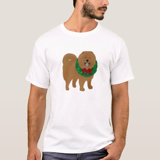 T-Shirt de vacances Chow Chow (Devant)