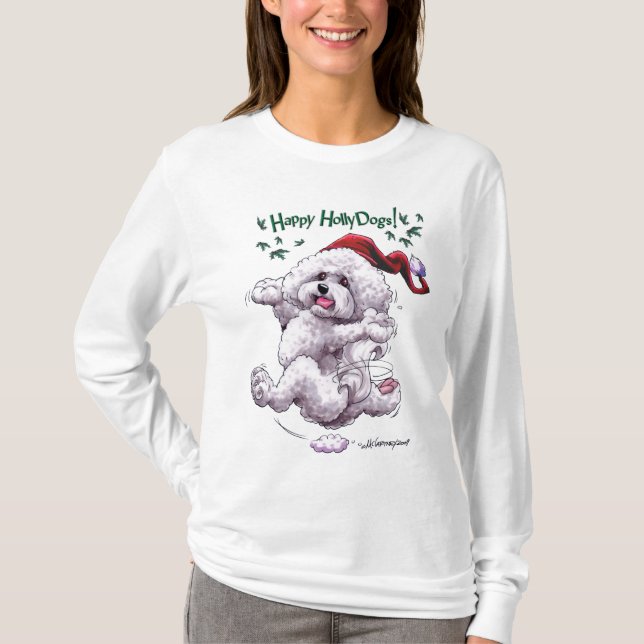 T-shirt de vacances de Bichon Frise (Devant)