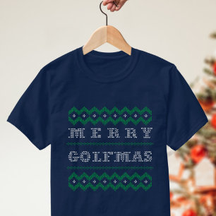 T-shirt de vacances de thème de golf Joyeux Golfma