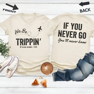 T-Shirt de vacances en famille pour filles en voya