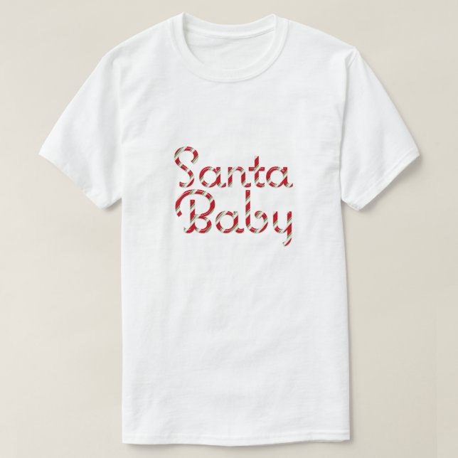 T-shirt de vacances pour bébé Père Noël moderne (r (Design devant)