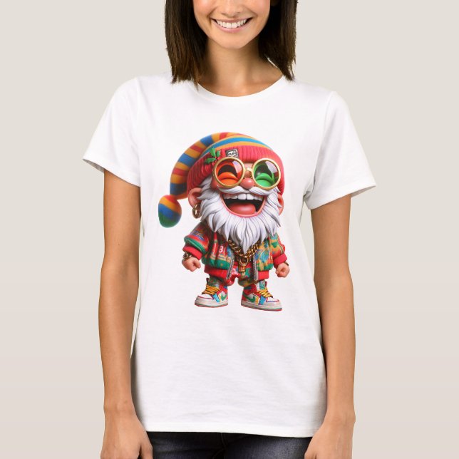 T-shirt de vacances pour femmes Ho-Ho-Ho-Ho Hippie (Devant)