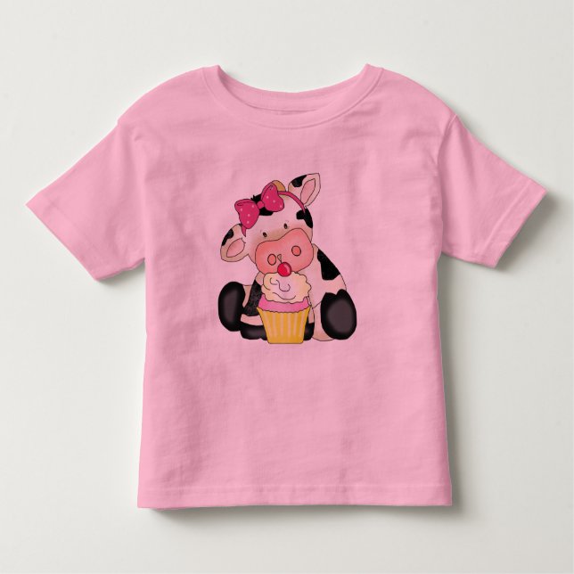 T-shirt de vache à petit gâteau (Devant)