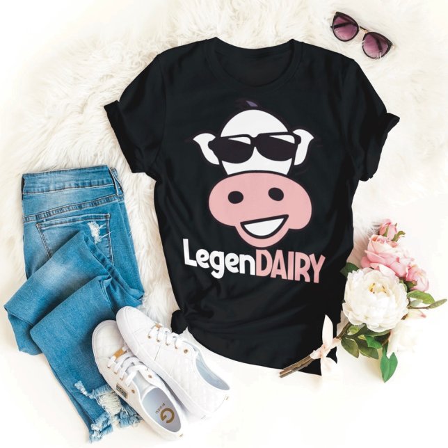 T-shirt de vache drôle de jeu de mots (Créateur téléchargé)