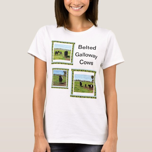 T-shirt de vaches galloway Belted Ladies, (Devant)
