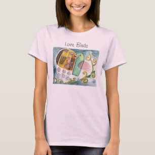 T-shirt de Valentine d'inséparables