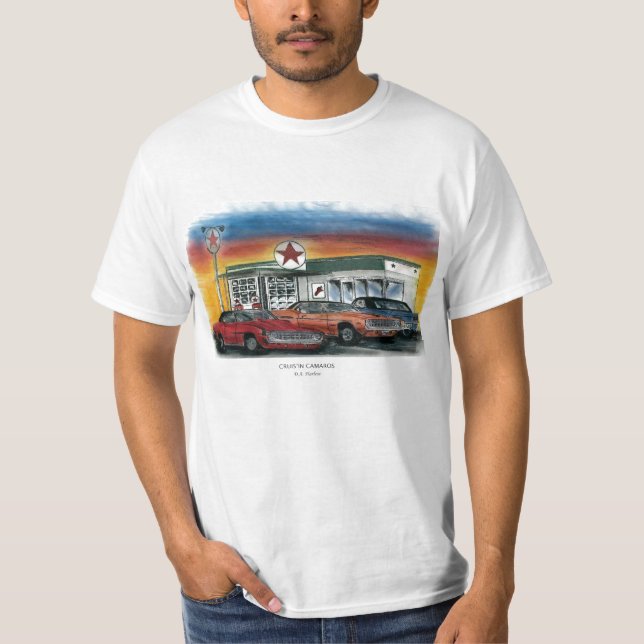 T-shirt de valeur - Cruis'in Camaros (Devant)