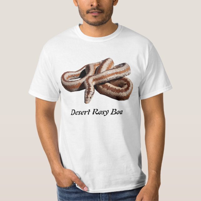 T-shirt de valeur de boa attrayant de désert (Devant)
