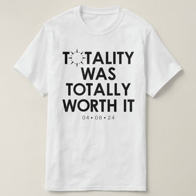 T-shirt de valeur d'éclipse solaire totale 2024 (Design devant)