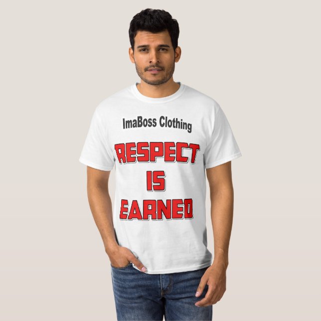 T-shirt de valeur gagnée (Devant entier)