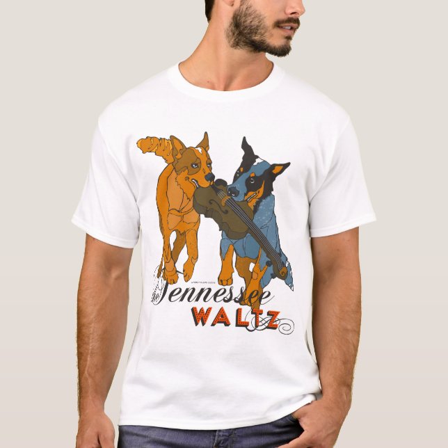 T-shirt de valse du Tennessee de chiens (Devant)