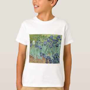 T-shirt De Van Gogh toujours la vie : Vase avec des iris