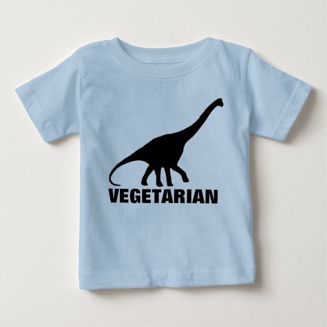 T-shirt de VÉGÉTARIEN de dinosaure (Devant)