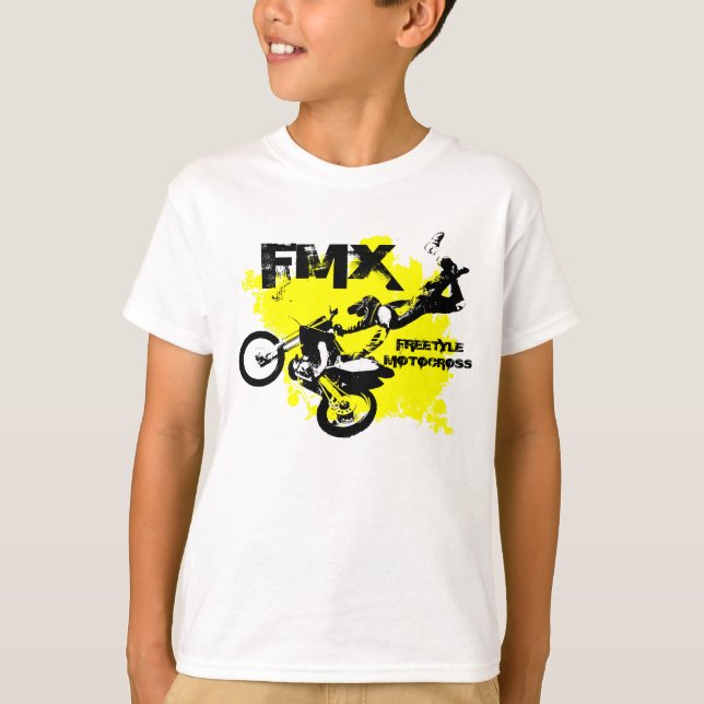T-shirt de vélo de saleté de garçons (Devant)