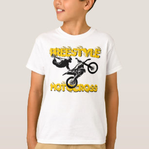 T-shirt de vélo de saleté de garçons