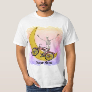 T-shirt de vélo squelette