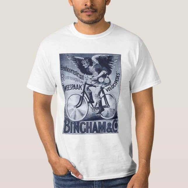 T-shirt de vélos sur rail de Bingham et de Cie. (Devant)
