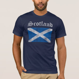T-Shirt de vêtements vintage d'Écosse