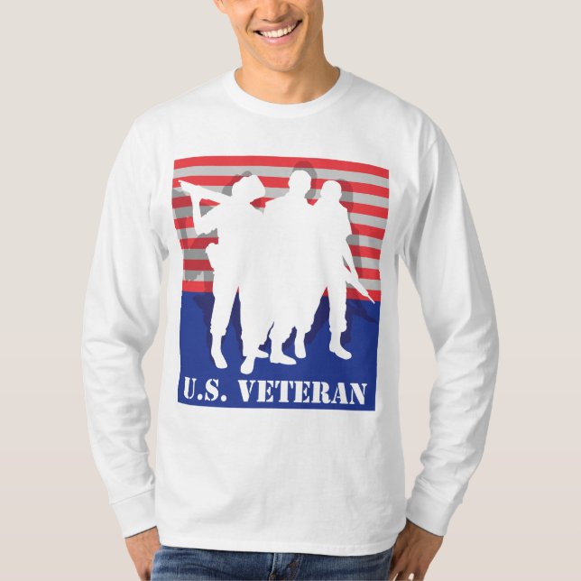 T-shirt de vétéran des USA (Devant)