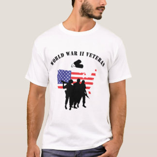 T-shirt de vétéran du monde II de guerre