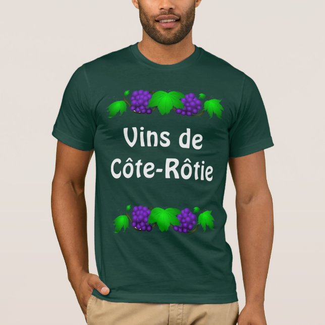 T-shirt de vin - Côte-Rôtie (Devant)