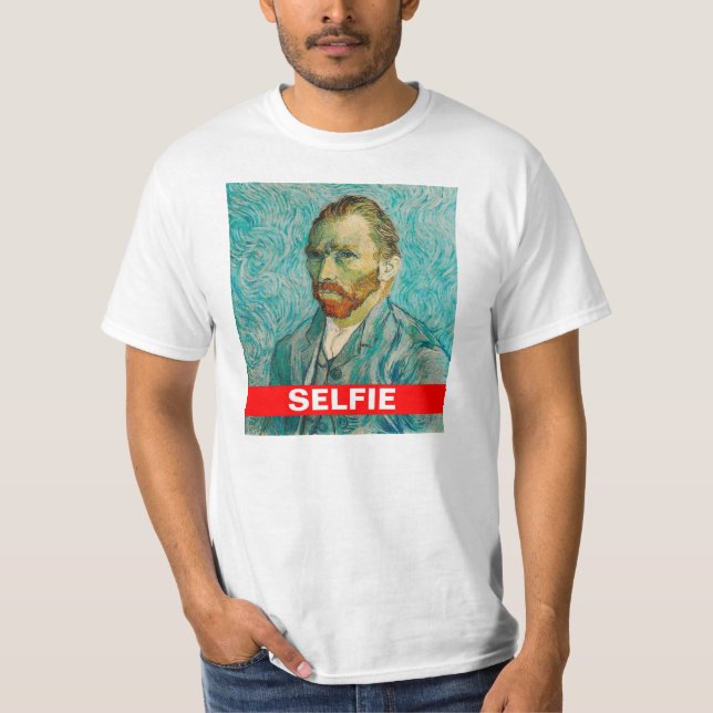 T-shirt de Vincent van Gogh Selfie (Devant)