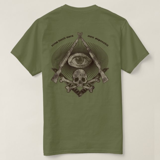 T-shirt de virtus de junxit de MORs separabit non (Design dos)