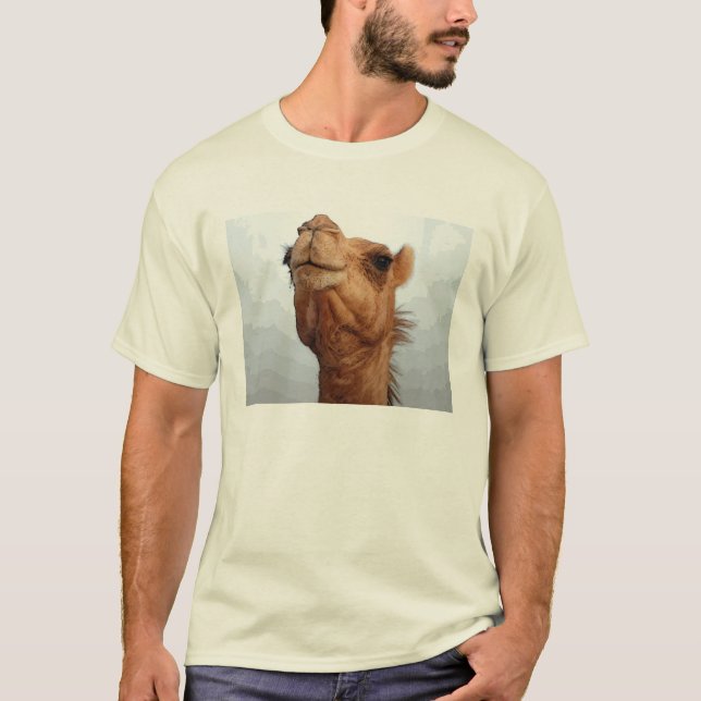 T-shirt de visage de chameau (Devant)