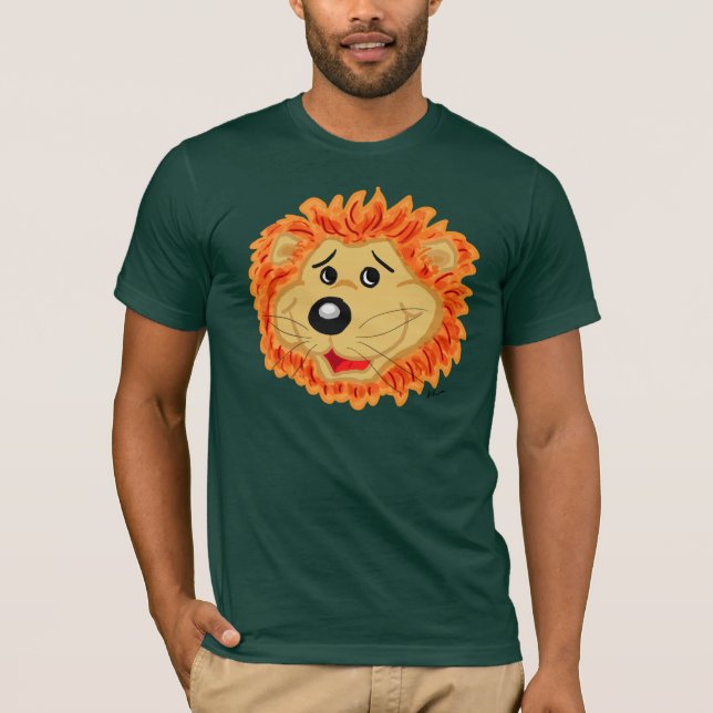 T-shirt de visage de lion (Devant)