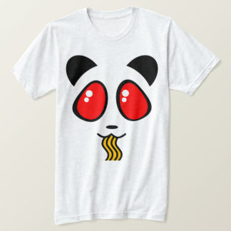 T-SHIRT DE VISAGE DE PANDA DE RAMEN DE KAMEN