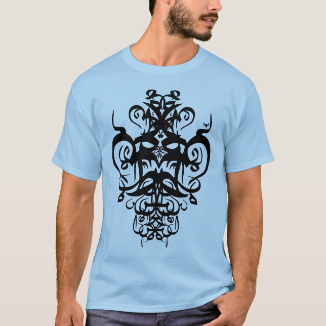 T-shirt de visages (Devant)