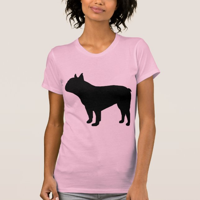 T-shirt ` de vitesse français de bouledogue (Devant)