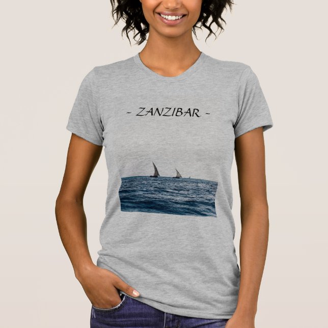 T-shirt de voiliers de ZANZIBAR (femmes) (Devant)
