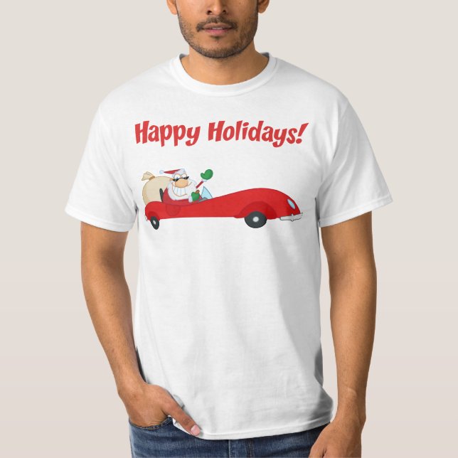 T-shirt de voiture de père Noël (Devant)