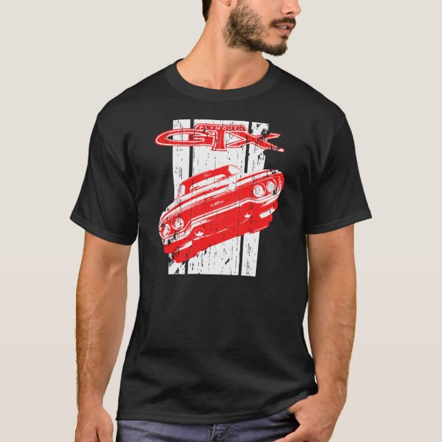 T-shirt de voiture de Plymouth GTX (Devant)