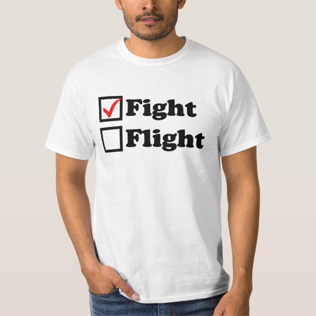 T-shirt de vol ou de Checkbox de vol (Devant)
