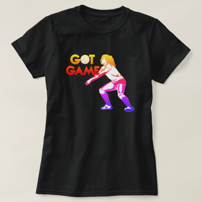 T-Shirt De Volley-ball De Jeu (Design devant)