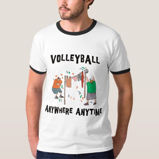 T-shirt de volleyball n'importe où n'importe quand (Devant)