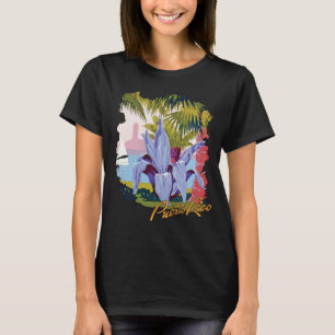 T-shirt de voyage à motif floral tropical de Porto