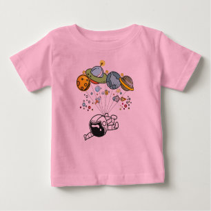 T-shirt de voyage dans l'espace d'astronaute -
