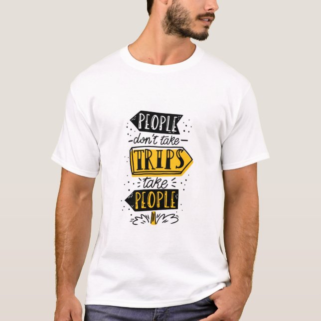 T-shirt de voyage pour hommes  (Devant)
