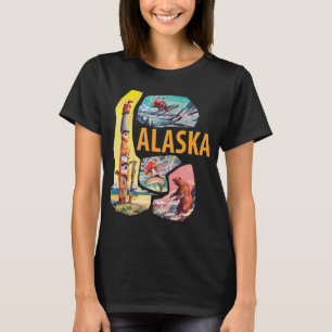T-shirt de voyage rétro de la montagne totem d'Ala