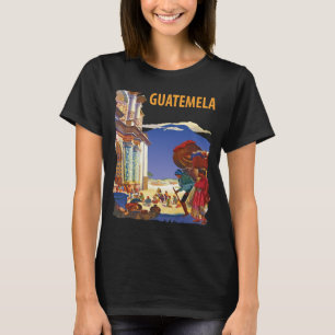 T-shirt de voyage rétro Guatemala Maya